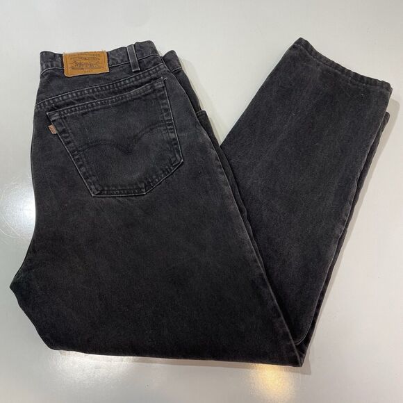 VTG Levis Men’s 545 Loose Baggy Fit Brown Tab Jeans 90s USA Actual Size 36x29 - Picture 9 of 10